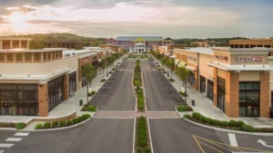 An aerial shot of the CityPark shopping center in Brentwood, Tennessee.