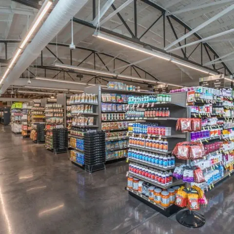 Interior view of the Turnip Truck west grocery store
