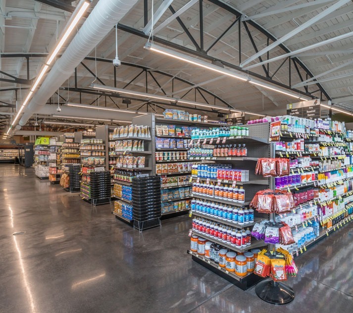 Interior view of the Turnip Truck west grocery store