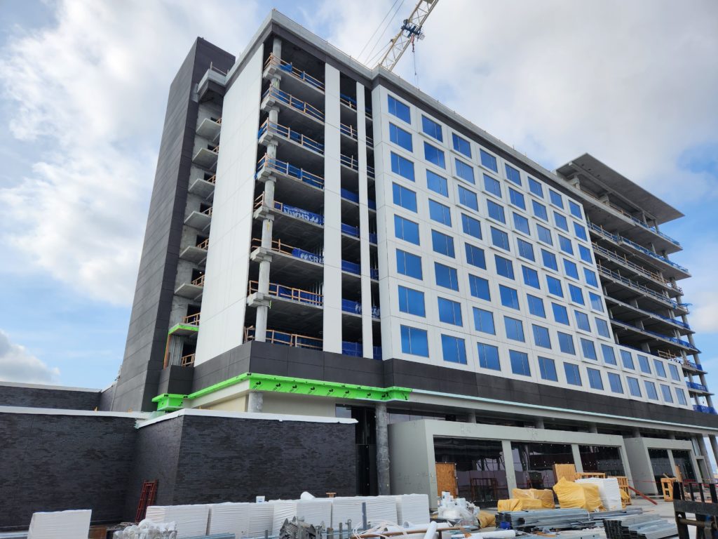 The BNA Hilton under construction in Nashville, Tennessee