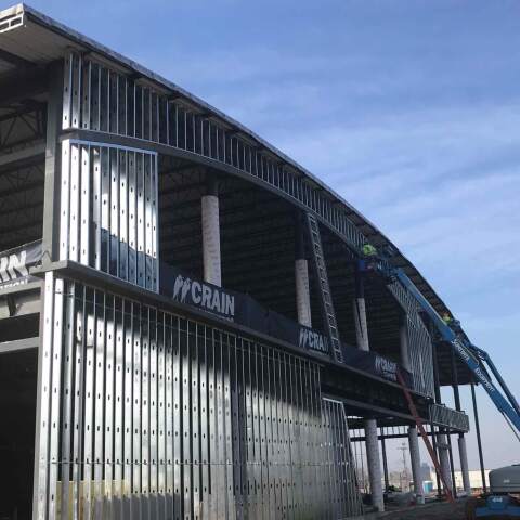 auto dealership under construction by crain construction