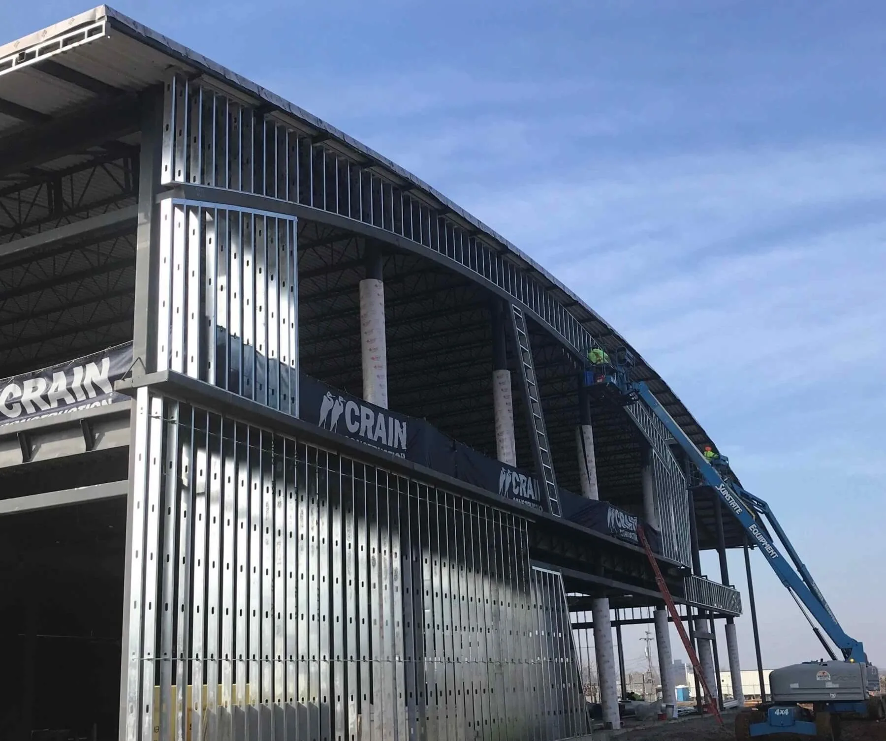 auto dealership under construction by crain construction