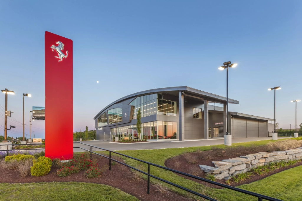 Ferrari Dealership built by Crain Construction