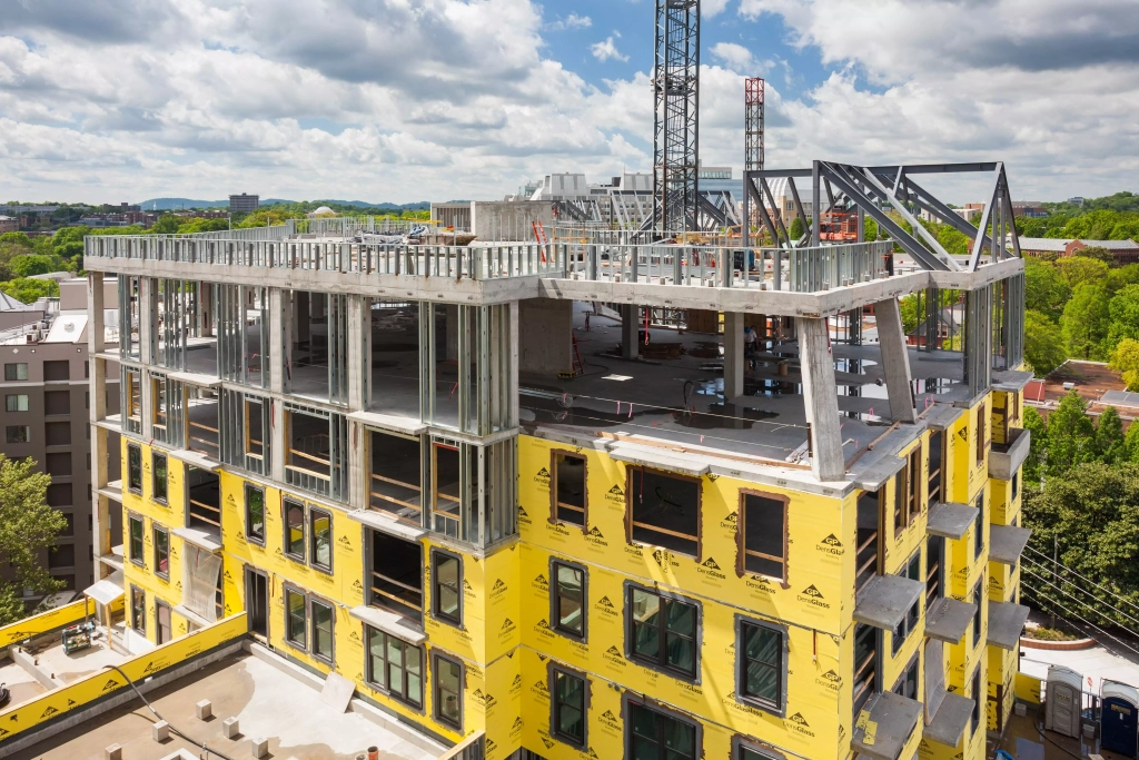 commercial building under construction in Nashville