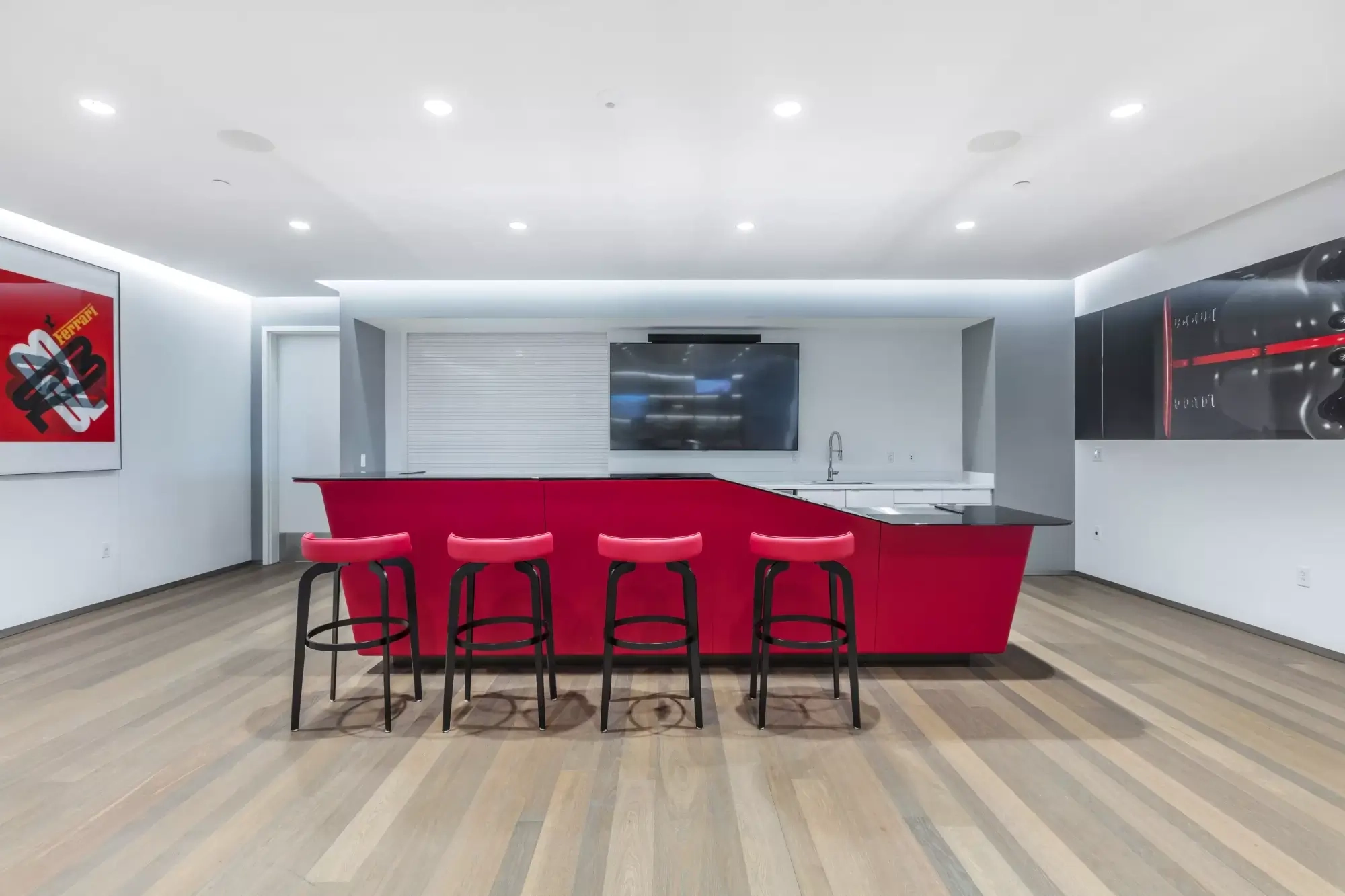 lounge area at nashville ferrari dealership