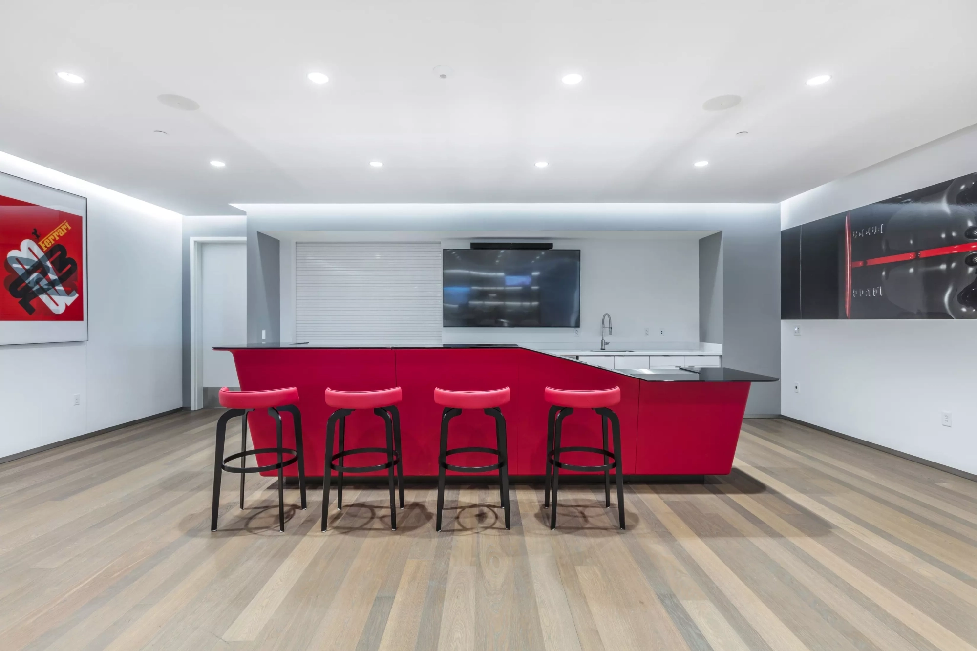 lounge area at nashville ferrari dealership
