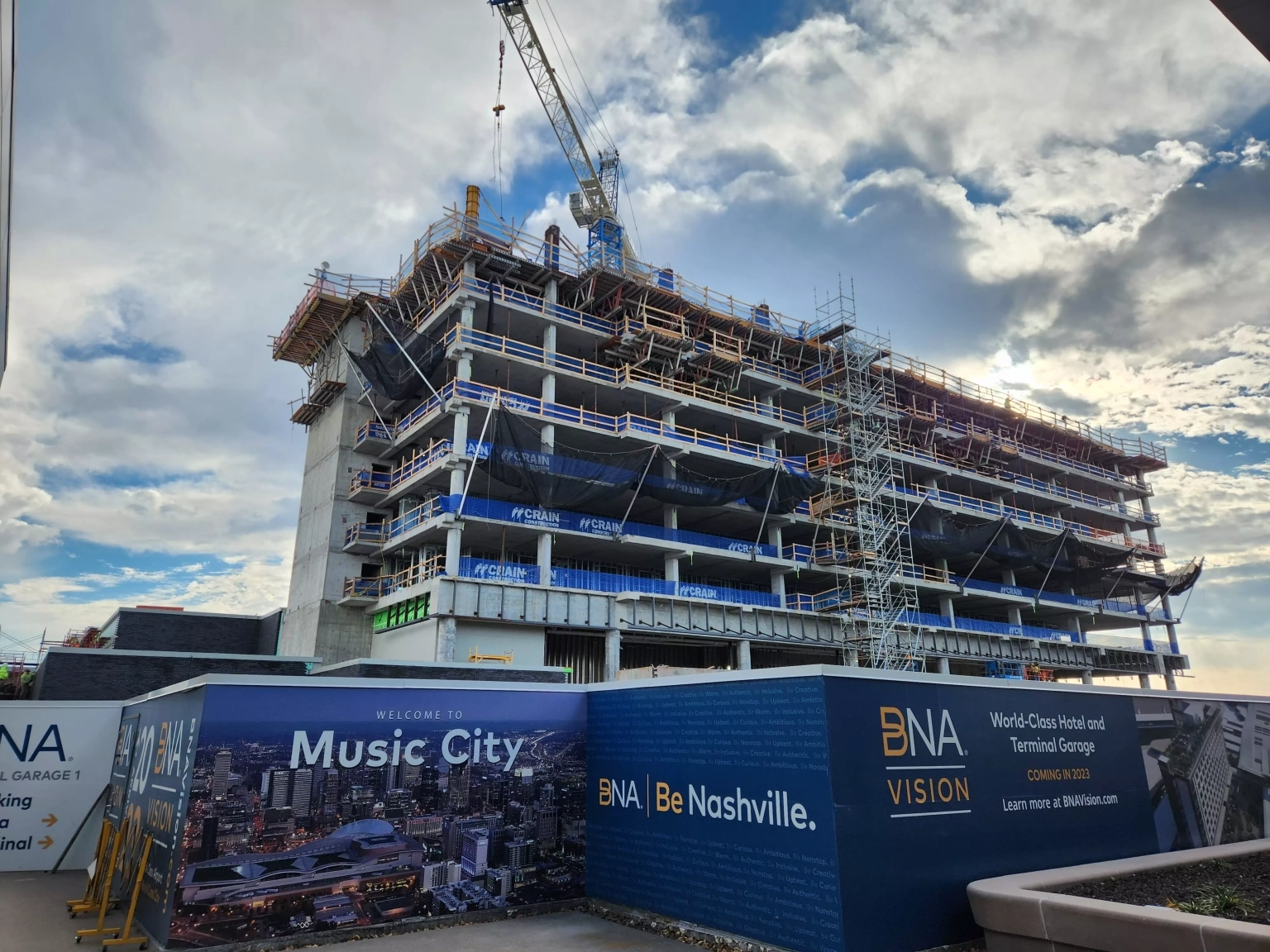 nashville urban construciton site