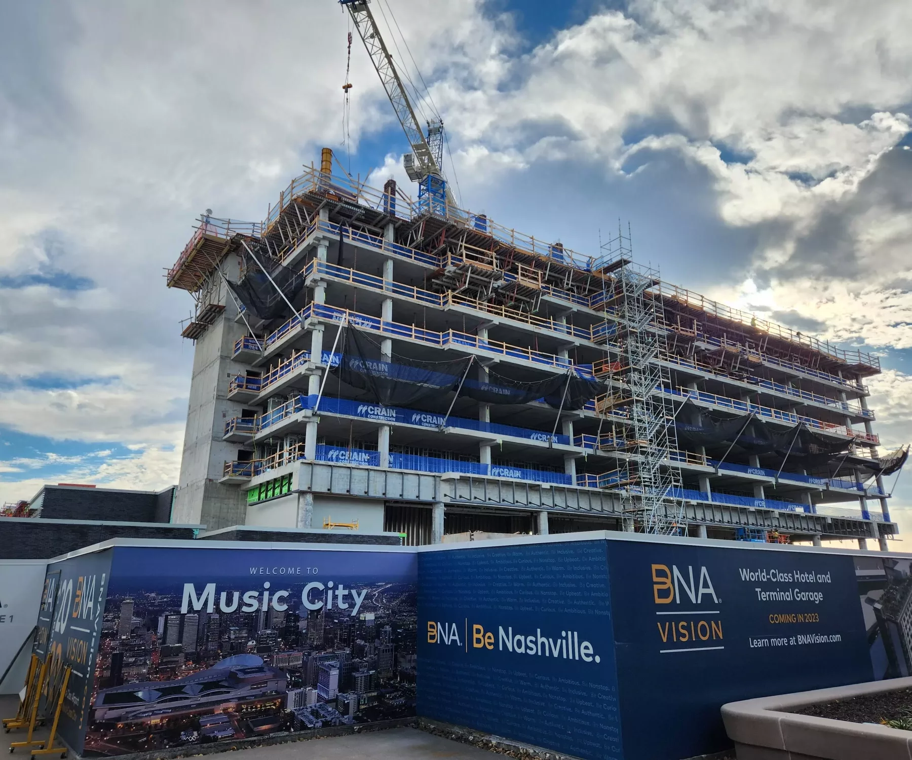Nashville hotel under construction