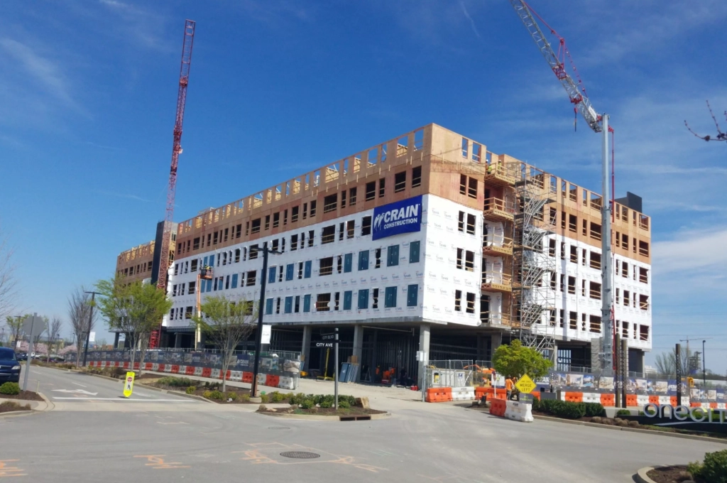 commercial building under construction