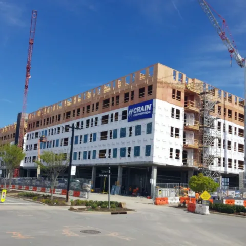 commercial building under construction