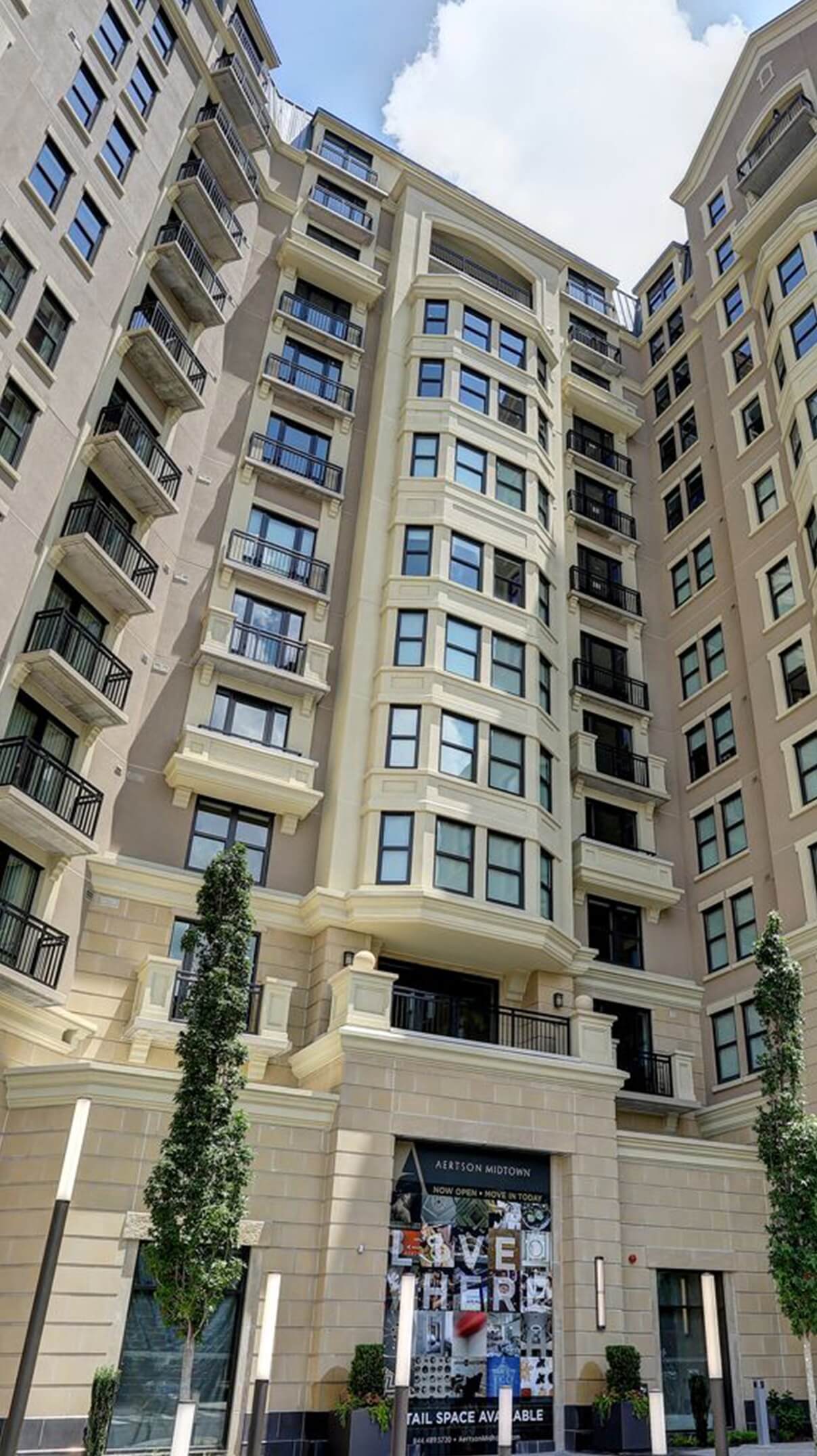 aertson mixed use apartment building exterior