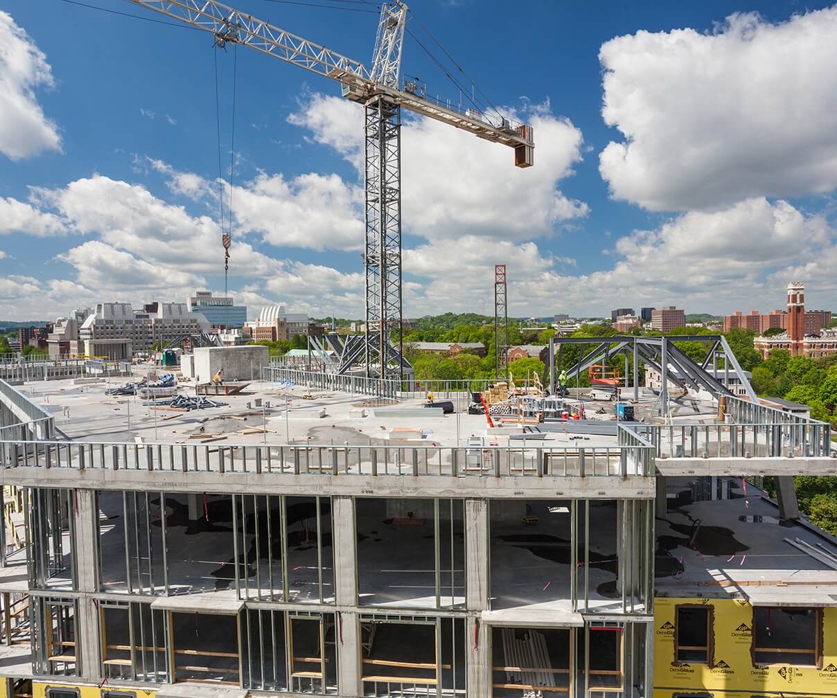 aertson construction site with crane