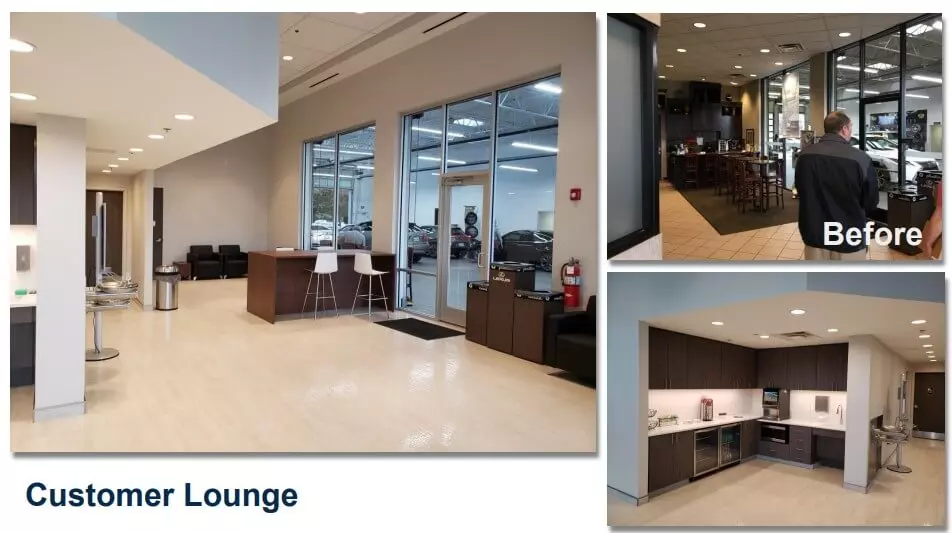 lexus customer lounge before