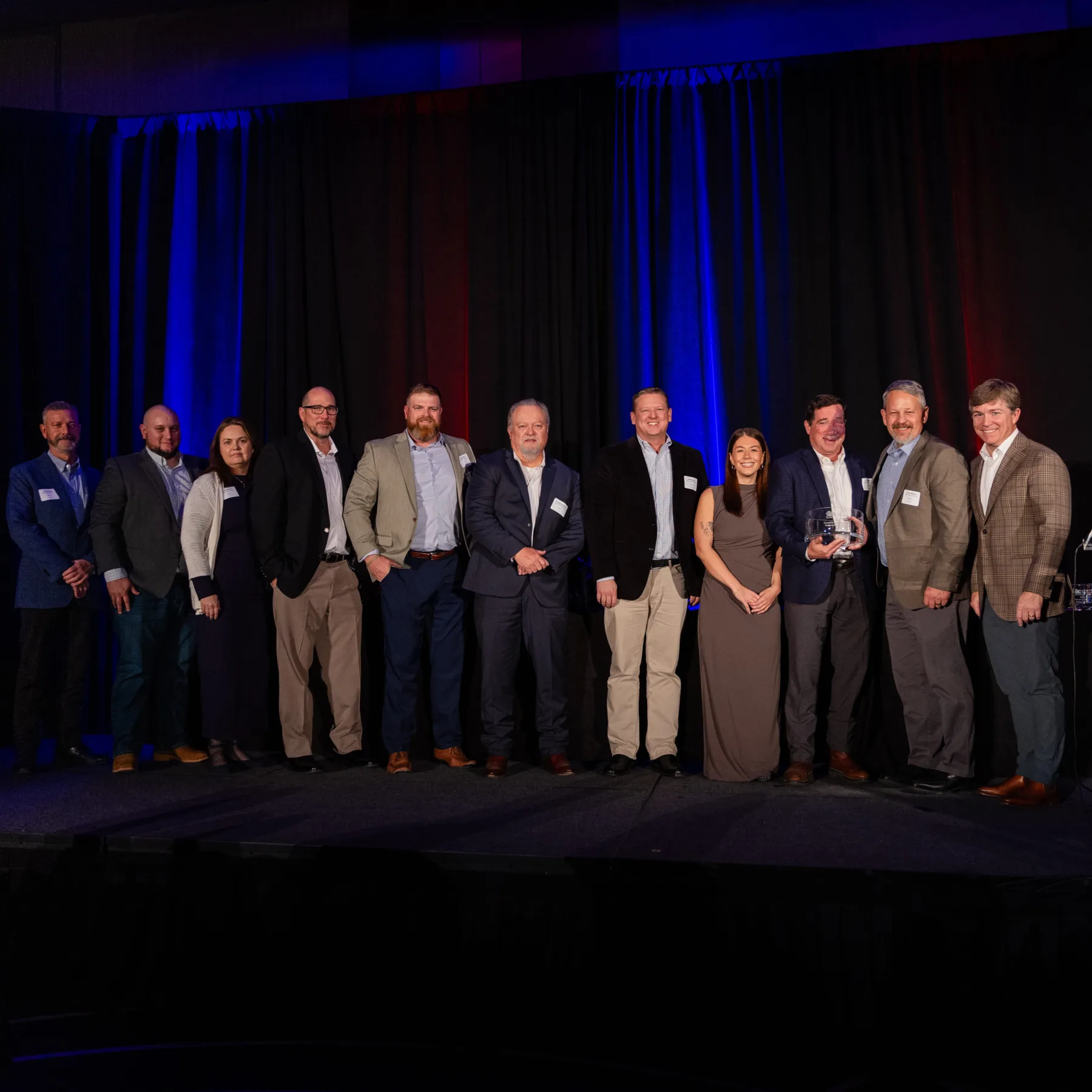 people on stage at EIC Awards