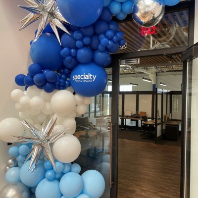 Specialty Dental Brands Office balloons for grand opening