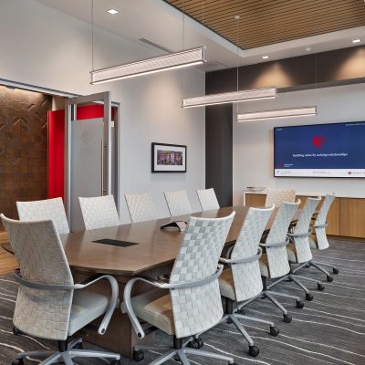 Inside the Southeast Venture office building conference room